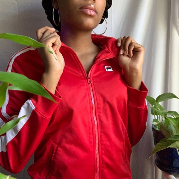 Red Fila Track Jacket - Picture 2 of 4
